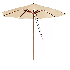 Ombrelone de Madeira 3m Bege