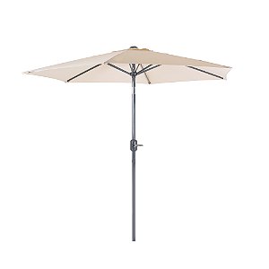 Ombrelone com manivela Aluminio 2,4m BEGE