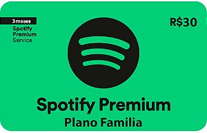 Spotify Premium - 3 meses Plano Familia
