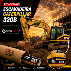 Kit Adesivo Caterpillar 320B Completo