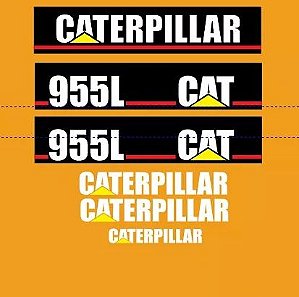 Kit Adesivo Decalque Caterpillar 955L