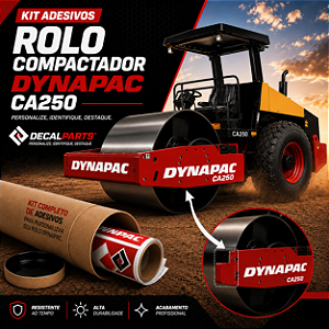 Kit Adesivos Rolo Compactador Dynapac CA250
