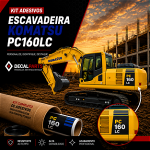 Kit Adesivo Komatsu PC160LC Completo