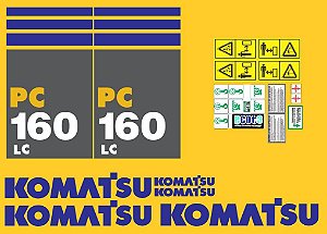 KIT ADESIVO KOMATSU PC 160LC