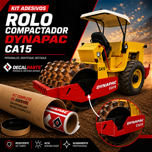 Kit Adesivos Para Compactador Dynapac CA15