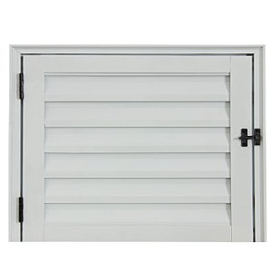 Pronta entrega - porta abrigo alumínio branco sem ventilação linha 25