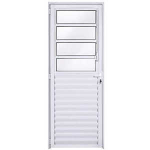 Porta basculante alumínio branco vidro mini boreal ecosul esquadrisul