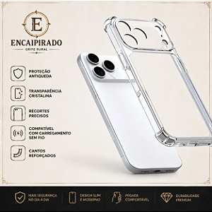 Capinha de Celular Tpu Silicone Borda Anti-Impacto IPHONE 17 Pro
