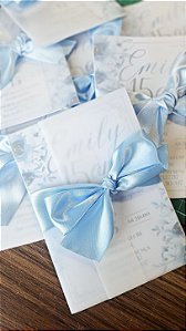 Convite com Fechamento em papel vegetal | Arte Personalizada