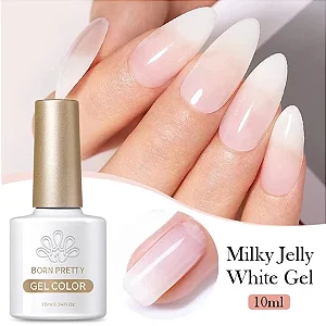 ESMALTE EM GEL BORN PRETTY GELEIA BRANCA 10 ml