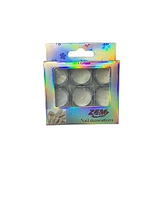GLITTER PO ASA BORBOLETA ZEM BRANCO c/ 6