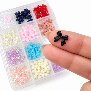 KIT LAÇOS DE DECORAÇÃO UNHAS CORES