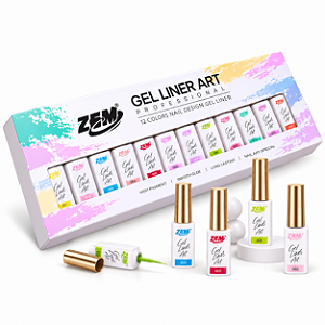 ESMALTE EM GEL LINER ZEM PONTA FINA 10 ml