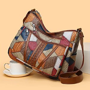 Feminino elegante vintage crossbody saco na moda bolsa moda multi-bolsos bolsa d