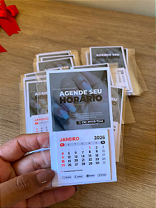 Calendário com ímã