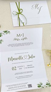 Convite de Casamento minimalista