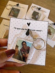 Chaveiro com foto 3x4