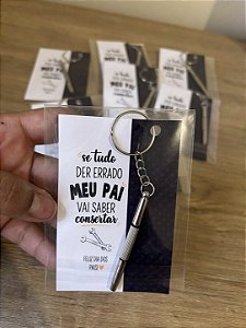 Chaveiro mini chave fenda