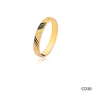 ALIANÇA CD30 18K