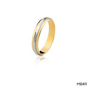 ALIANÇA MB4R 18K