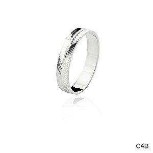 ALIANÇA C4B PRATA