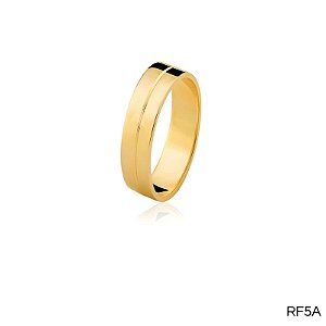 ALIANÇA RF5A COM PEDRA 18K
