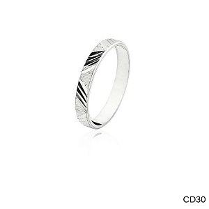ALIANÇA CD30 PRATA