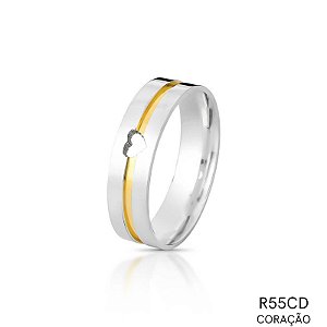 ALIANÇA R55C PRATA COR