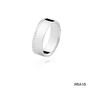 ALIANÇA R6A16 PRATA COM ZB