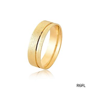 ALIANÇA R6FL 18K