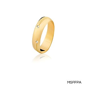 ALIANÇA M5FFPA COM PEDRA 18K