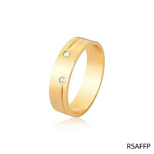 ALIANÇA R5FFPA COM PEDRA 18K