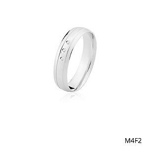 ALIANÇA M4F2 PRATA