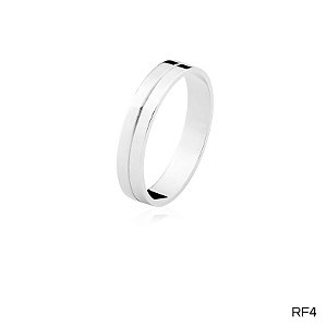 ALIANÇA RF4  PRATA