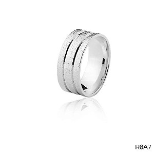 ALIANÇA R8A7 PRATA