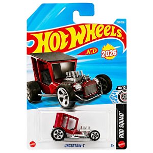 Hot Wheels Uncertain-T JJH70 Lote L 2026 Raridade Lacrado no Blister