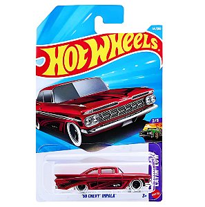 Hot Wheels 59 Chevy Impala Vermelho JJJ15 Mattel