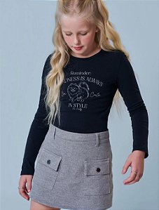 Conjunto shorts saia e blusa