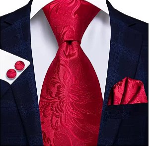 Kit Gravata Masculina em Seda Elegância com 3 itens para Festa Formatura Casamento Aniversário Igreja 0306