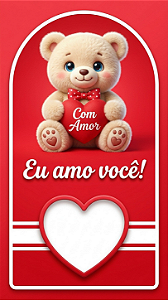 Arquivo digital Urso Coração em PDF
