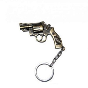 CHAVEIRO REVOLVER 38 METAL - BÉLICA