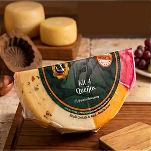 Kit 4 Queijos Napolitano Nobre da Serra