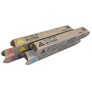 Kit Cartucho de Toner Ricoh MPC 3002 MPC 3502 KCMY - Original