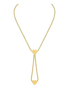 Colar Folheado a Ouro 18k Com Corações Lisos