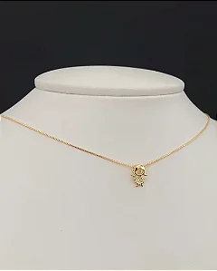 Colar Menina Banhada a Ouro 45CM
