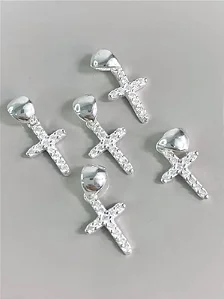 PINGENTE MINI CRUZ CRAVEJADO