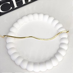 Pulseira Fita M Banhada Ouro