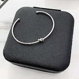 Bracelete Nó Banhada Prata