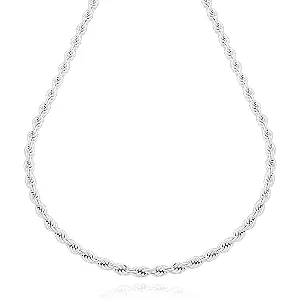 Colar Choker Cordão Baiano 3mm Banhada Prata 1000