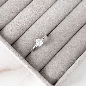 Anel Solitário Gota